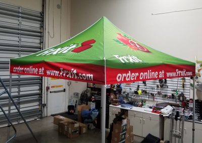 outdoor tents and tradeshow displays